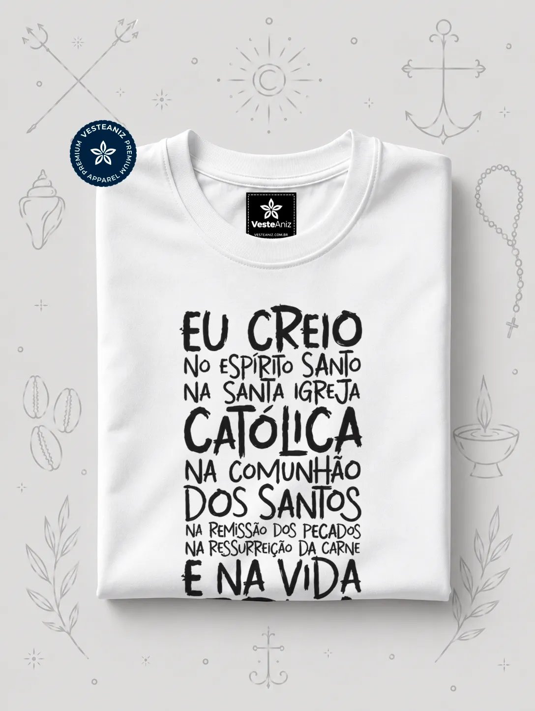 Camiseta Símbolo dos Apóstolos | VesteAniz 2