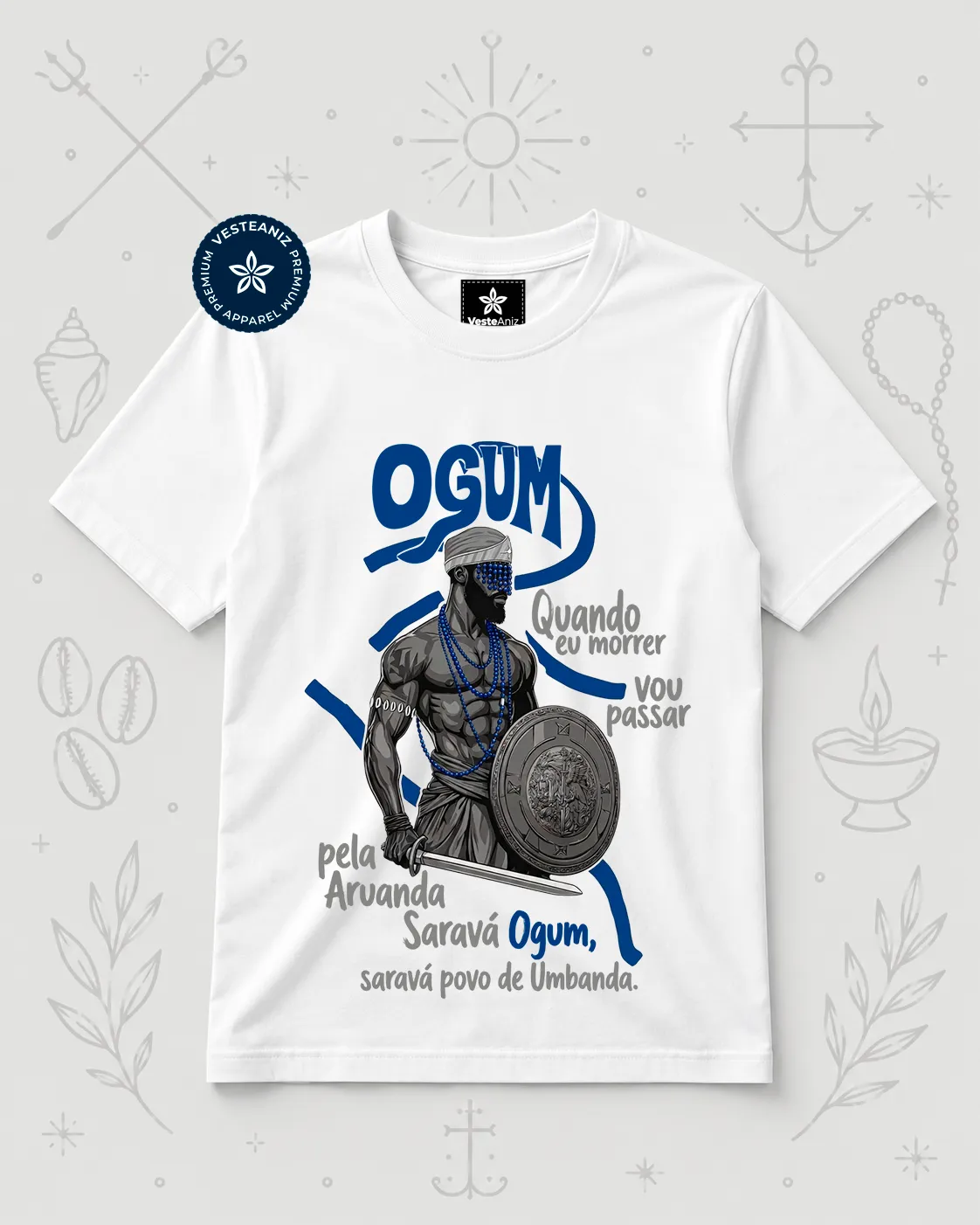 Camiseta Ogum - Passar em Aruanda