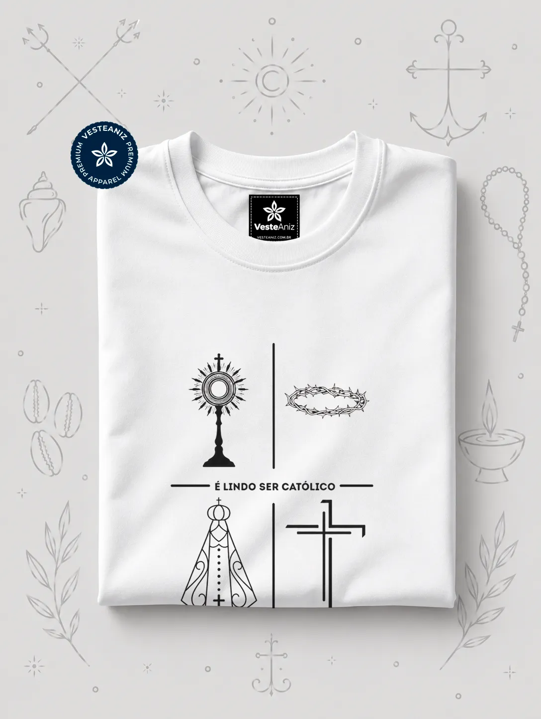 Camiseta É lindo ser católico! | VesteAniz 2