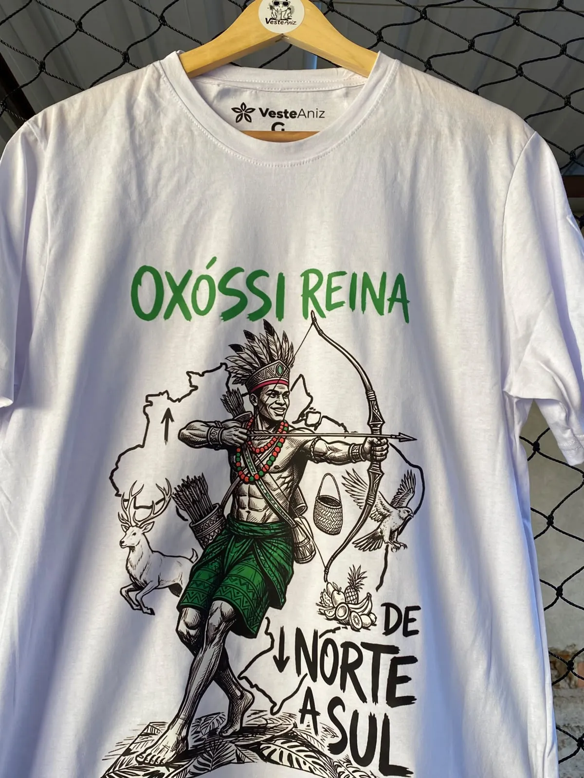 Camiseta Oxóssi Umbanda – De Norte a Sul | 100% Algodão 6
