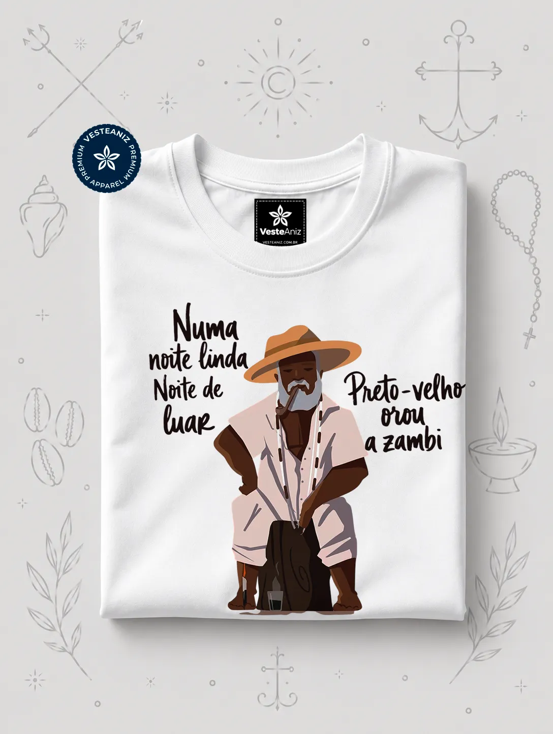 Camiseta Preto Velho - Noite Linda 2
