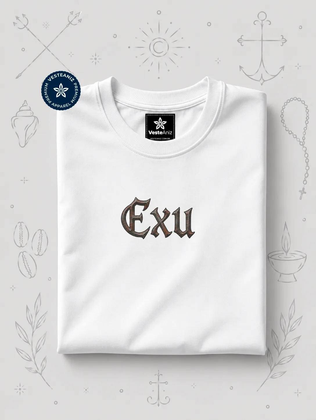 Camiseta Exu Tranca Rua - Não ando sozinho | VesteAniz 2